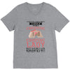 camping lady V-Neck Tee