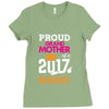 Class of 2017 Proud GrandMother Graduation Ladies Fitted T-Shirt
