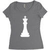 Chess King and Pawn Women's Triblend Scoop T-shirt