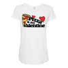 pizza is my valentine Maternity Scoop Neck T-shirt