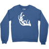 deer antler with buck forest Crewneck Sweatshirt