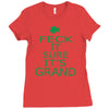 keep calm ireland Ladies Fitted T-Shirt