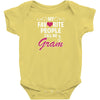 My Favorite People Call Me Gram Baby Onesie