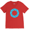 camera shutter V-Neck Tee