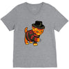 nightmeow on elm street V-Neck Tee