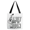 Family Trip To Moon Tote Bags