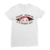 October Peeking Out Asian Baby Girl Ladies Fitted T-Shirt