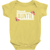 blessed aunitie with flower white color Baby Bodysuit