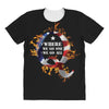 American Flag Q Fire All Over Women's T-shirt