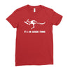 cricket it's an aussie thing Ladies Fitted T-Shirt