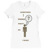 moment of thought Ladies Fitted T-Shirt