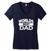 World's Best Dad Ever Women's V-Neck T-Shirt