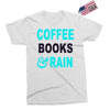 coffee books and rain Exclusive T-shirt