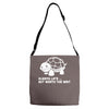 always late worth wait funny turtle Adjustable Strap Totes