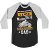 Motorcycles Dad 3/4 Sleeve Shirt