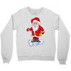 father christmas ringing xmas bells santa Crewneck Sweatshirt