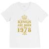 kings are born in 1978 V-Neck Tee
