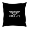 boss life hip hop music rick ross maybach cool dope mens tshirt black Throw Pillow