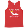 caution men at work Tank Top