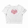 Jet'aime Flower Heart Crop Top