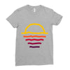 sunset line Ladies Fitted T-Shirt