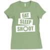 v5 eat sleep shoot Ladies Fitted T-Shirt