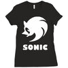 sonic uomo donna bambino sega videogames Ladies Fitted T-Shirt