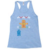 cookie monster gingerbread man ugly christmas sweater Racerback Tank