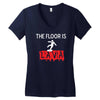 the floor is lava Women's V-Neck T-Shirt