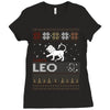 santa leo christmas ugly t shirts Ladies Fitted T-Shirt
