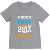 Class of 2017 Proud Papa Graduation V-Neck Tee