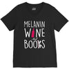 melanin wine and books V-Neck Tee