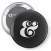ampersand Pin-back button