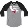 californian boxer lover 3/4 Sleeve Shirt