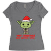 may christmas be with you Women's Triblend Scoop T-shirt