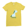 cute (2) Ladies Fitted T-Shirt