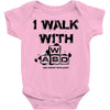 i walk with wasd Baby Onesie