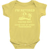i'm retired Baby Bodysuit