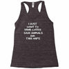 i just want to drink coffee Racerback Tank