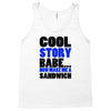 cool story babe white t shirt now make me a sandwich college humor fun Tank Top