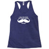 am i too late for that mustache thing Racerback Tank
