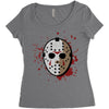 jason voorhees mask Women's Triblend Scoop T-shirt