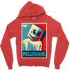 marshmello hope poster Zipper Hoodie