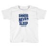 official t shirt mens you me at six sinners never sleep big all sizes Toddler T-shirt