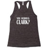 you serious Racerback Tank