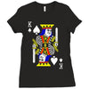party king design funny humor cool graph baseball Ladies Fitted T-Shirt
