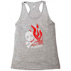 skull &amp; flames Racerback Tank