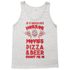 horror movies, pizza and beer Tank Top