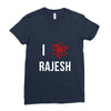 i heart rajesh Ladies Fitted T-Shirt