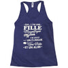 j ai une fille magnifique Racerback Tank